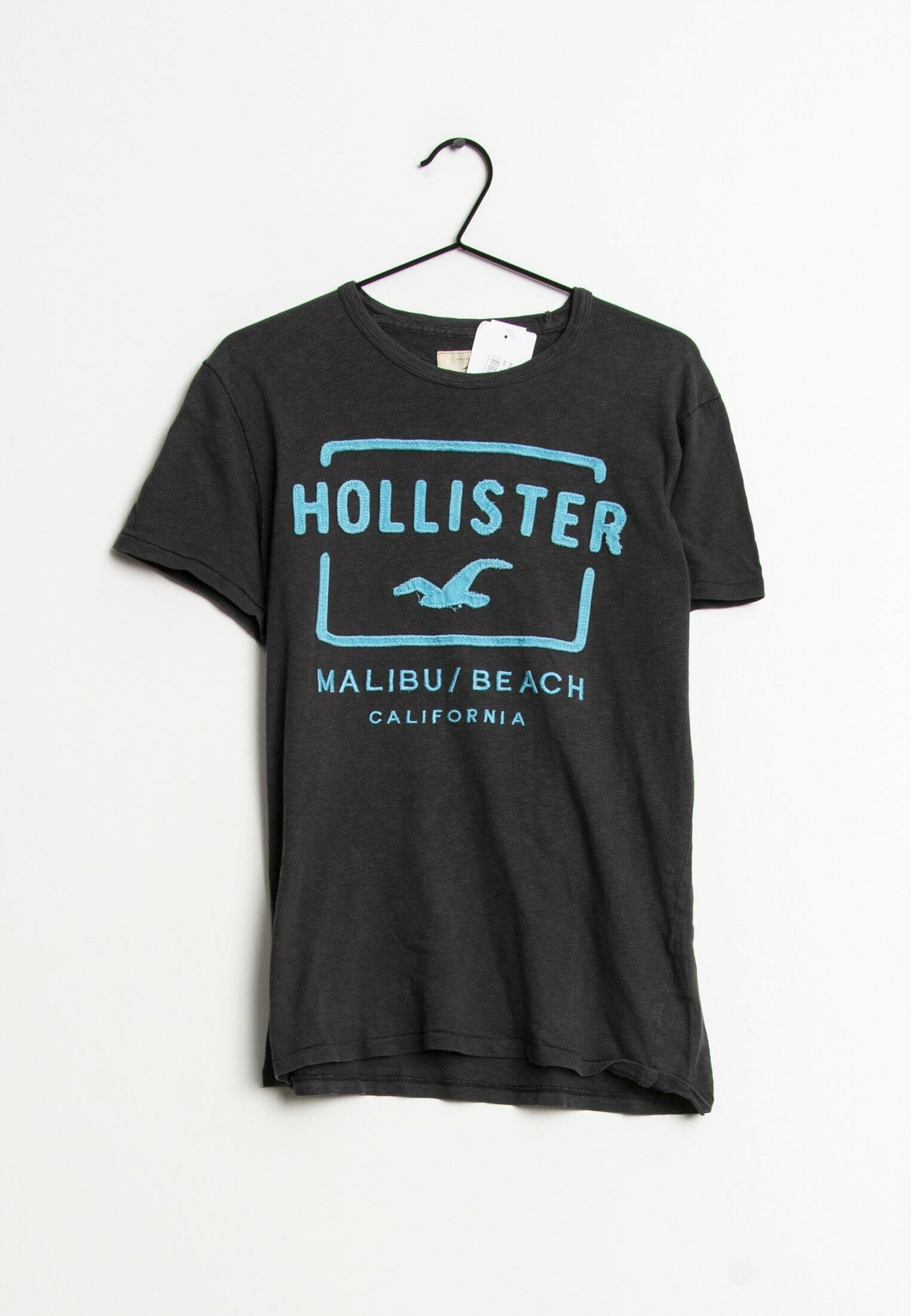 Hollister Co. Print T-shirt - grey 