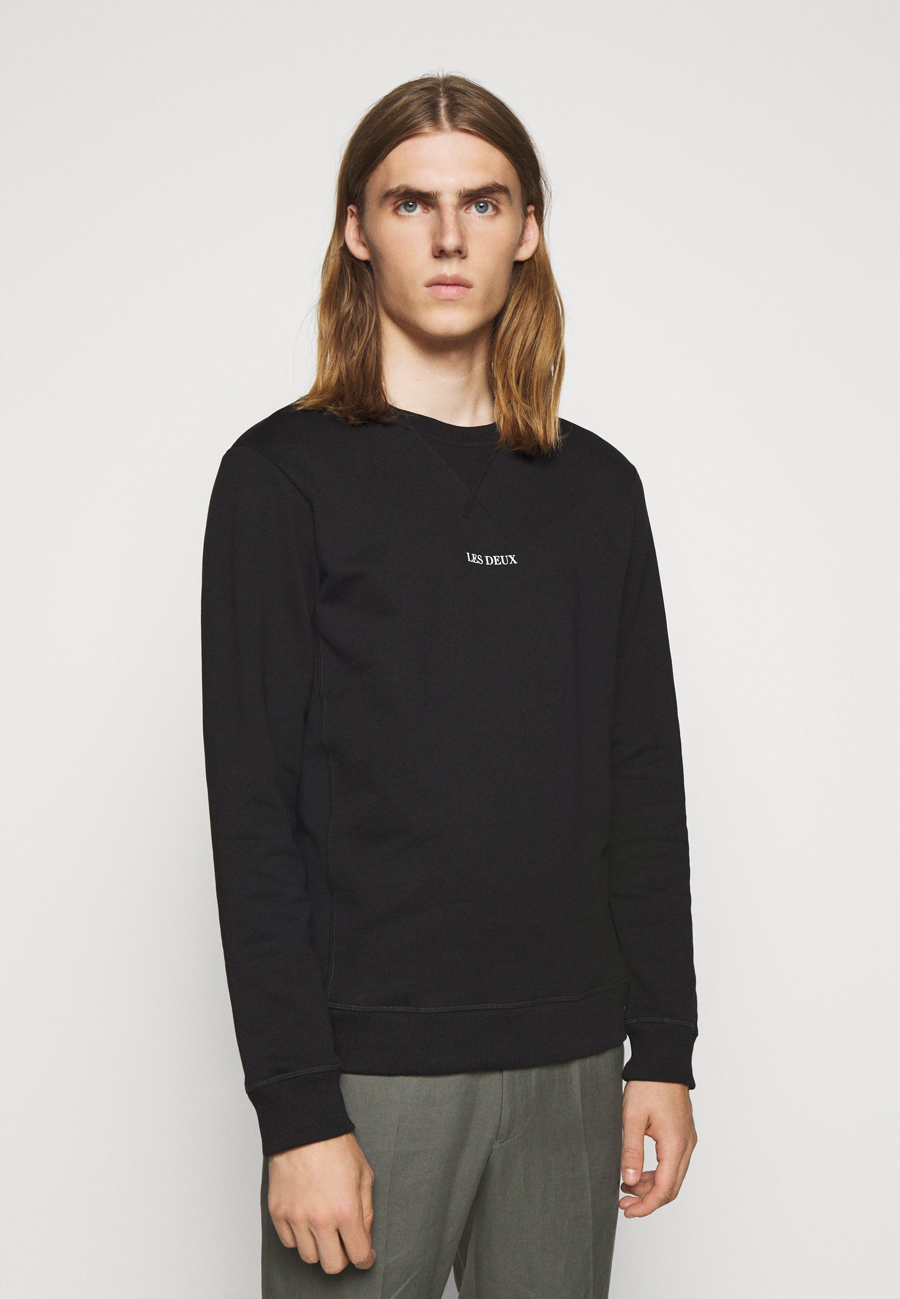 Les Deux LENS Sweatshirt blackwhitesvart Zalando.no Les Deux LENS - Sweatshirt - black/white