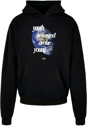 Lost Youth UNISEX HEAVY WORLD - Džemperis ar kapuci - black