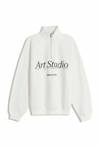 PRINTED QUARTER - Sweater - white