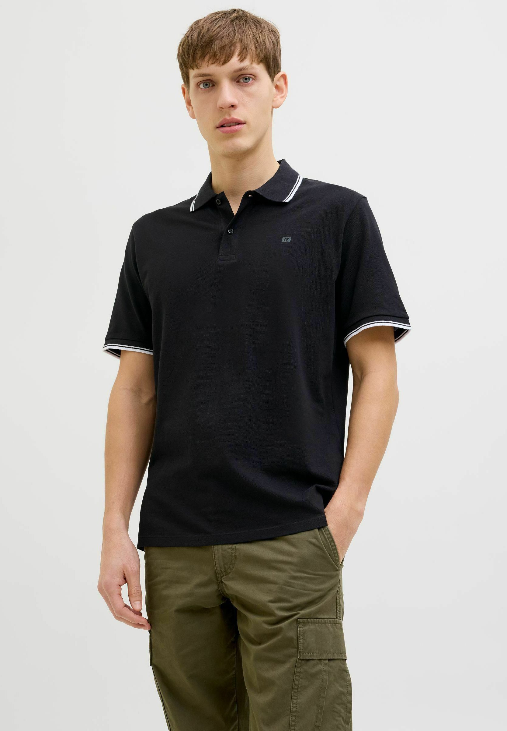 JJ Rebel Polo shirt - black - Zalando.ie