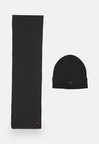 Tommy Hilfiger FLAG BEANIE & SCARF UNISEX SET - Sciarpa - black