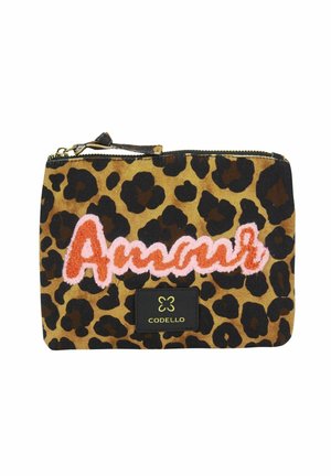 MIT LEO-MUSTER - Trousse de toilette - braun