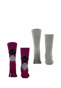 Burlington EVERYD MIX PACK 2 - Socken - burgund