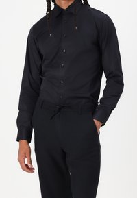 Selected Homme Tygbyxor - black