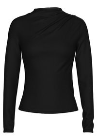 PCMADISON DRAPED - Ilgarankovis viršutinės dalies drabužis - black