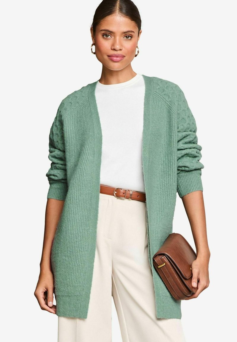 Lipsy REGULAR FIT - HONEYCOMB LONGLINE - Adīta jaka - green
