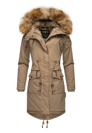 Urban Classics LADIES SHERPA HOODED JACKET - Winterjacke - dark olive/dark  sand/oliv