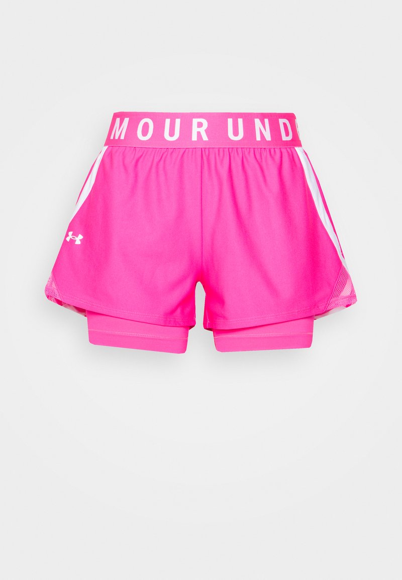 Under Armour PLAY UP SHORTS - Calções desportivos - electro pink/white