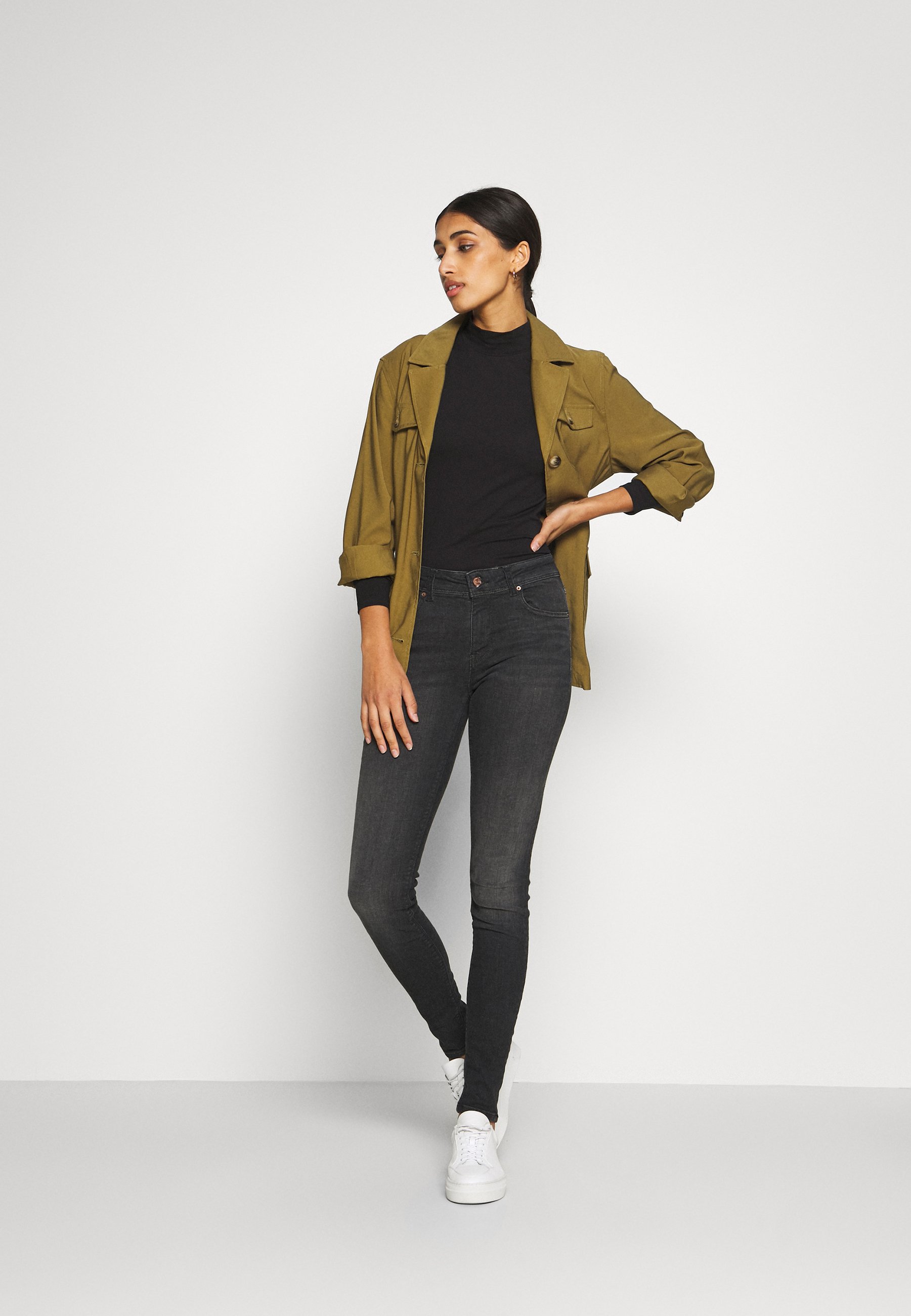 Vero Moda VMLUX - Jeans Skinny Fit - black/Zwart - Zalando.nl