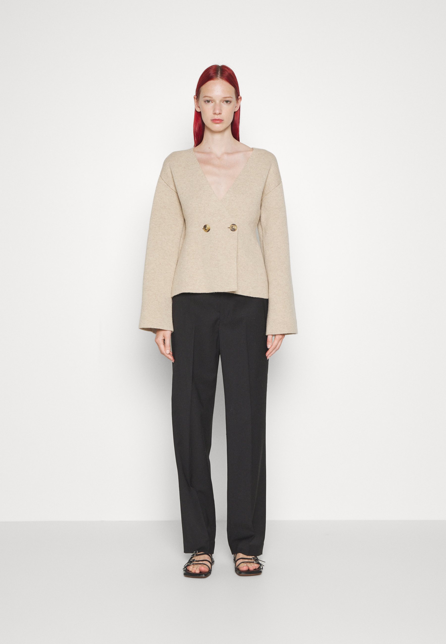 売れ筋商品|||バイマレンバーガー ニット&セーター レディース アウター ESSENTIALS TINLEY - Cardigan - beige Tinley Cardigan by By Malene Birger | Rent the Runway