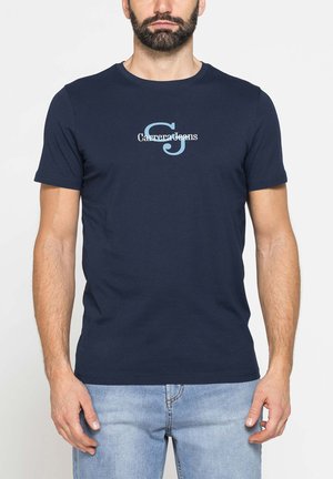 Carrera Jeans, GRAPHIC CREW NECK TEE - T-shirt con stampa - blue