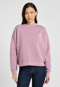 Lee LONG SLEEVE GRAPHIC CREW - Felpa - plumberry