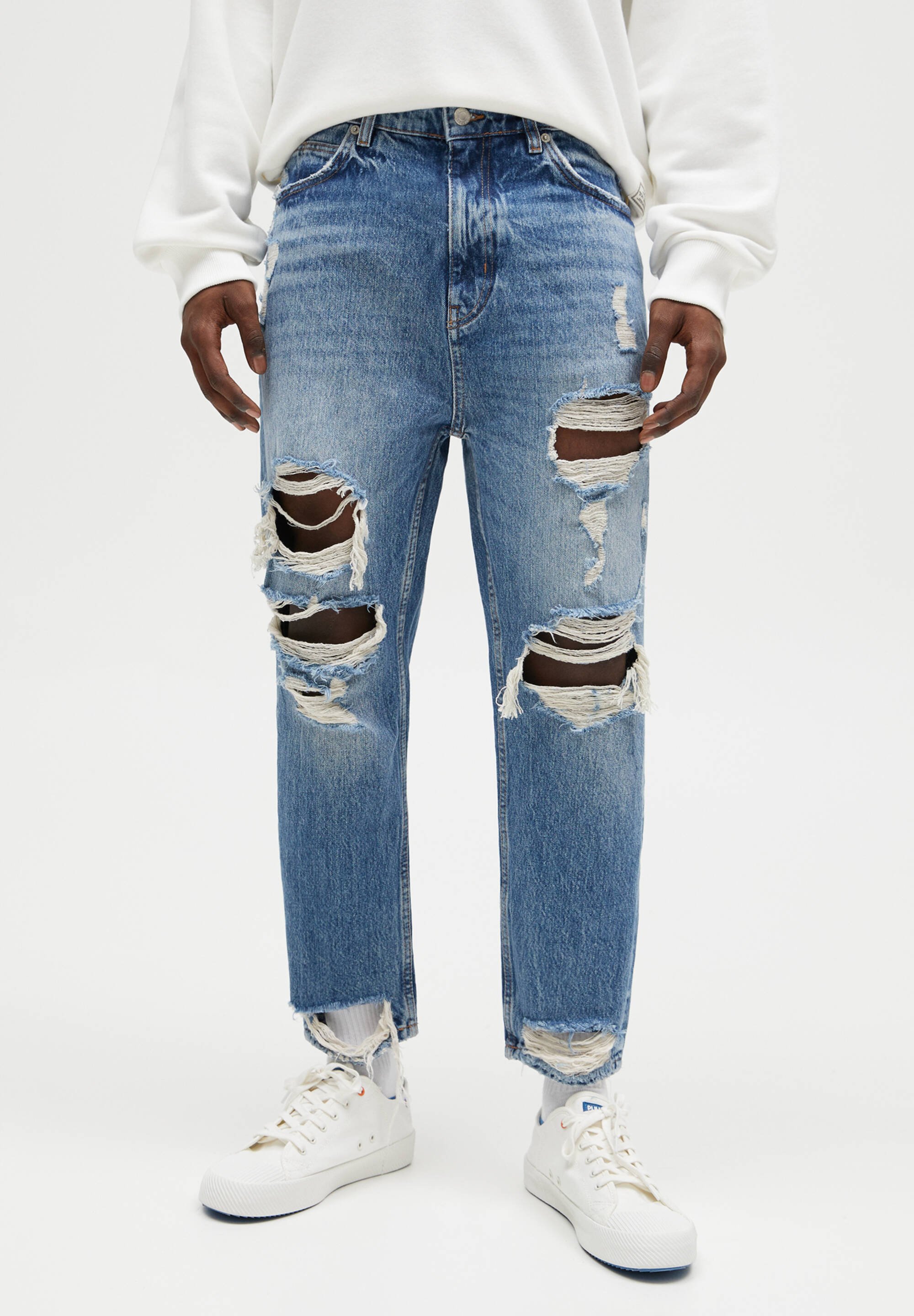 PULL\u0026BEAR MIT PAISLEYPRINT - Straight 