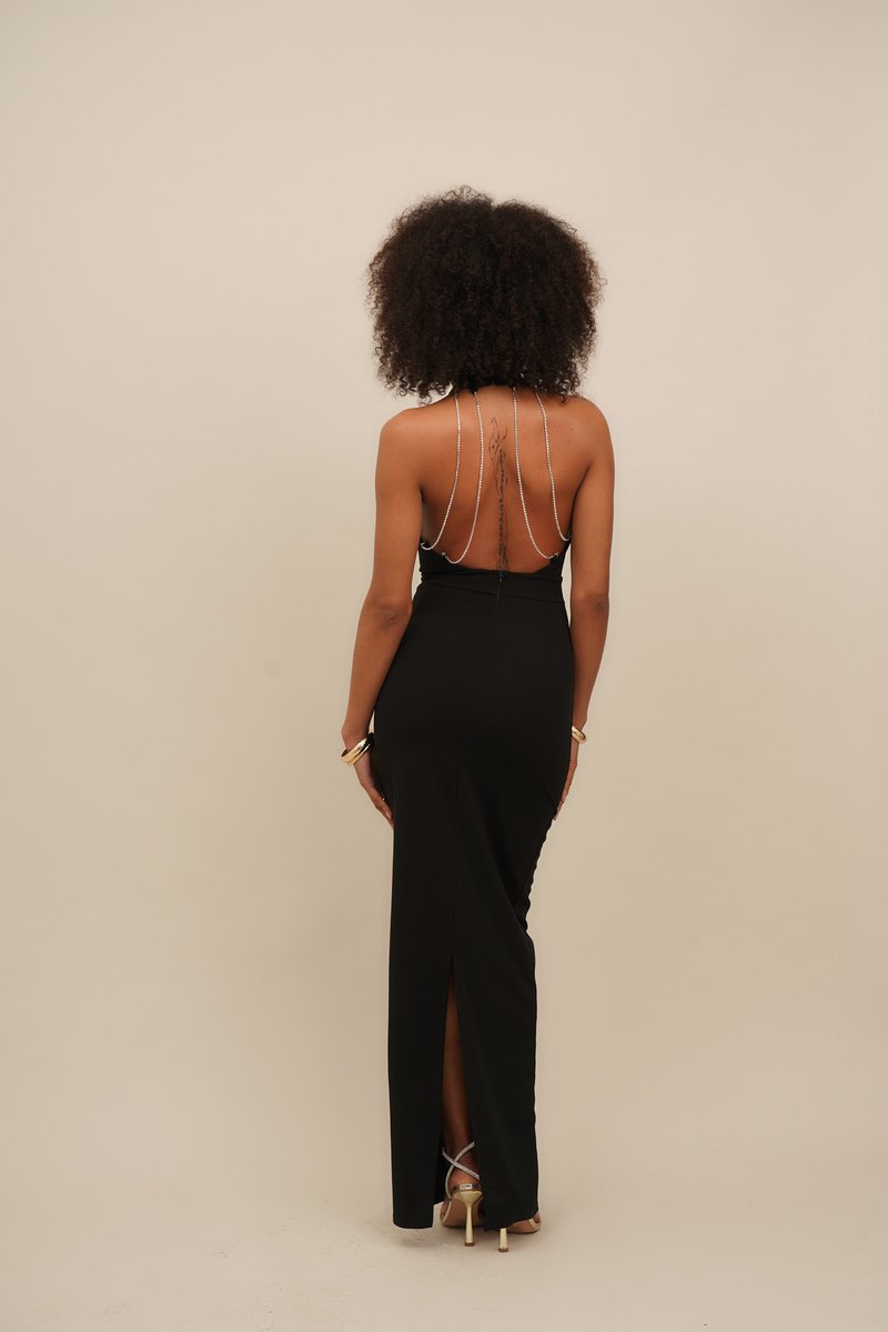 WAL G. LEILA HALTERNECK DIAMANTE MAXI - Occasion wear - black - Zalando.co.uk WAL G. LEILA HALTERNECK DIAMANTE MAXI - Occasion wear - black - Zalando.co.uk