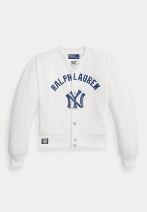 Polo Ralph Lauren POLO RALPH LAUREN YANKEES FLEECE SWEATER - Cardigan - off-white