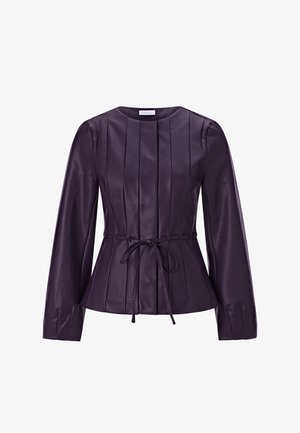 Rich & Royal, RICH & ROYAL JACKE - Imiteret læderjakke - mulberry