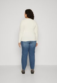Vero Moda Curve VMCCARINA ASYMMETRIC  - Top s dlhým rukávom - snow white