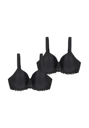 2-PACK MODERN FINESSE - Bøjle-bh - black