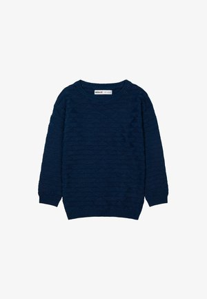 TEXTURED - Pullover - blue