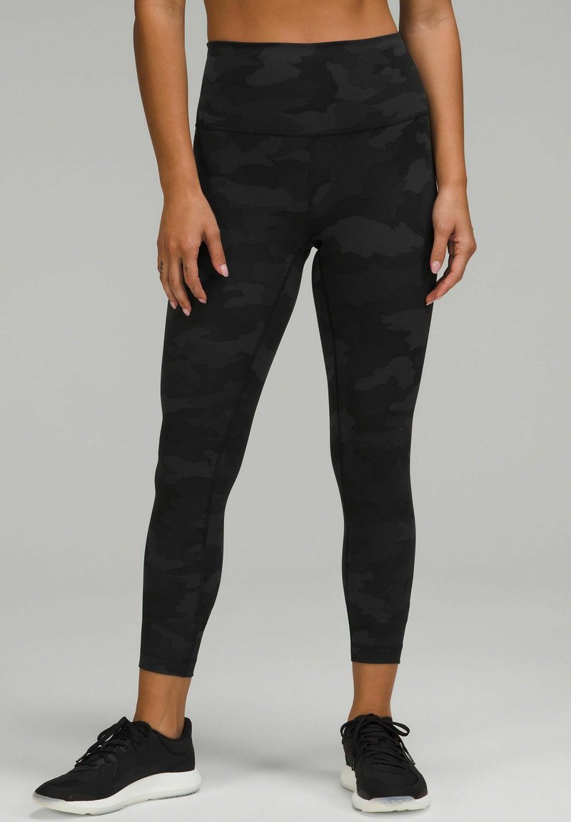 lululemon WUNDER TRAIN HIGH-RISE 64cm - Tights - heritage camo deep coal multi