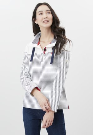 Sweatshirt - cremefarben marineblau streifen