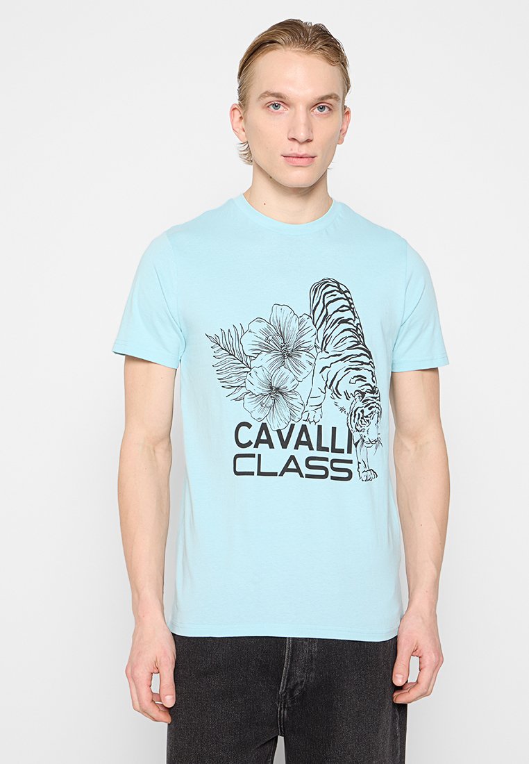 Cavalli Class T-shirt print lichtblauw