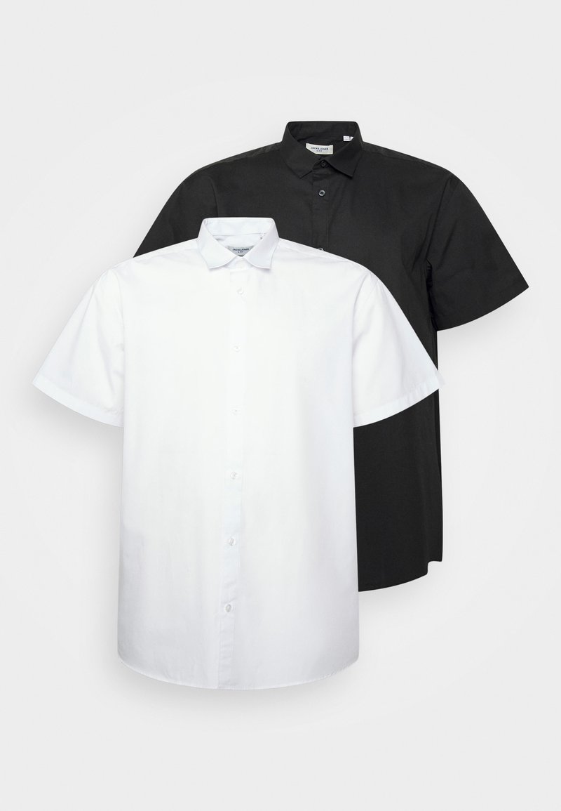 Herren Freizeithemden | Jack & Jones JJJOE 2 PACK Hemd white/black/weiß - XE23779 Herren Freizeithemden | Jack & Jones JJJOE 2 PACK Hemd white/black/weiß - XE23779