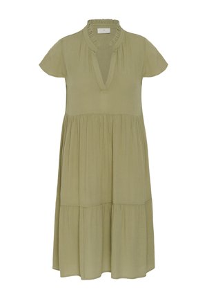 Kaffe, KAMARIANAH SHORT SLEEVE AMBER - Dnevna haljina - aloe