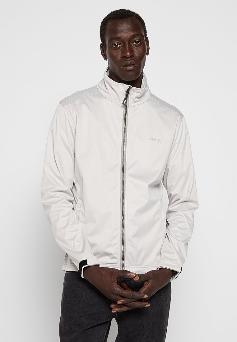 Jeep Softshelljas lichtgrijs