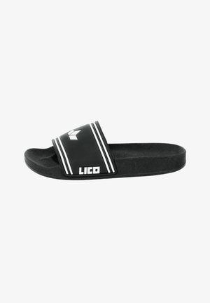 LICO BADE COAST - Mules - schwarz weiss