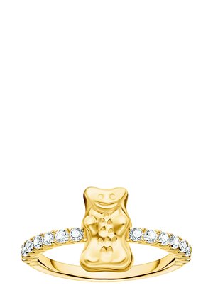 Ring - gelbgoldfarben/weiß