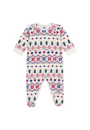 Petit Bateau Strampler - milk multico