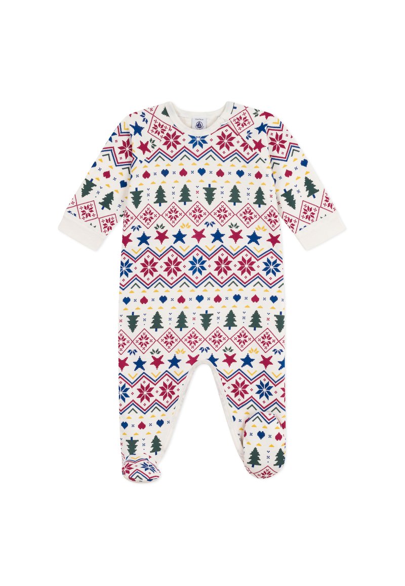 Petit Bateau Strampler - milk multico