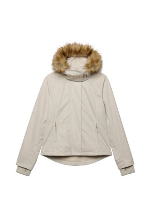 Bench, BENCH X SUPERDRY &AMP; CO BENCH FAUX FUR HOODED WINDCHEATER JACKET - Light jacket - moonbeam  dune