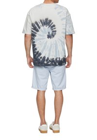 QS T-shirt print - hellblau