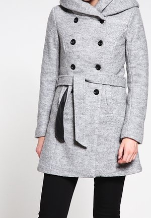 Manteau classique - mottled light grey