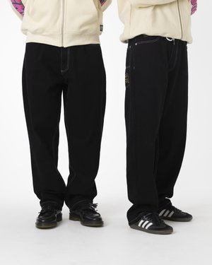 Jacker DISTILLERY BAGGY PANT UNISEX - Baggy Jeans - black