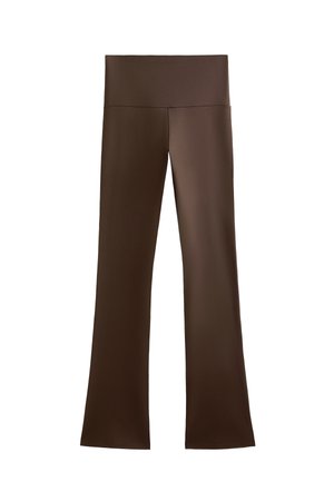OYSHO, HIGH-RISE COMFORTLUX FLARE - Tights - brown