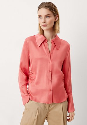 s.Oliver BLACK LABEL MIT RAFFUNGEN - Button-down blouse - light orange
