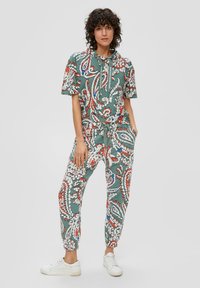 s.Oliver MIT HALBLANGEN ÄRMELN - T-Shirt print - minze