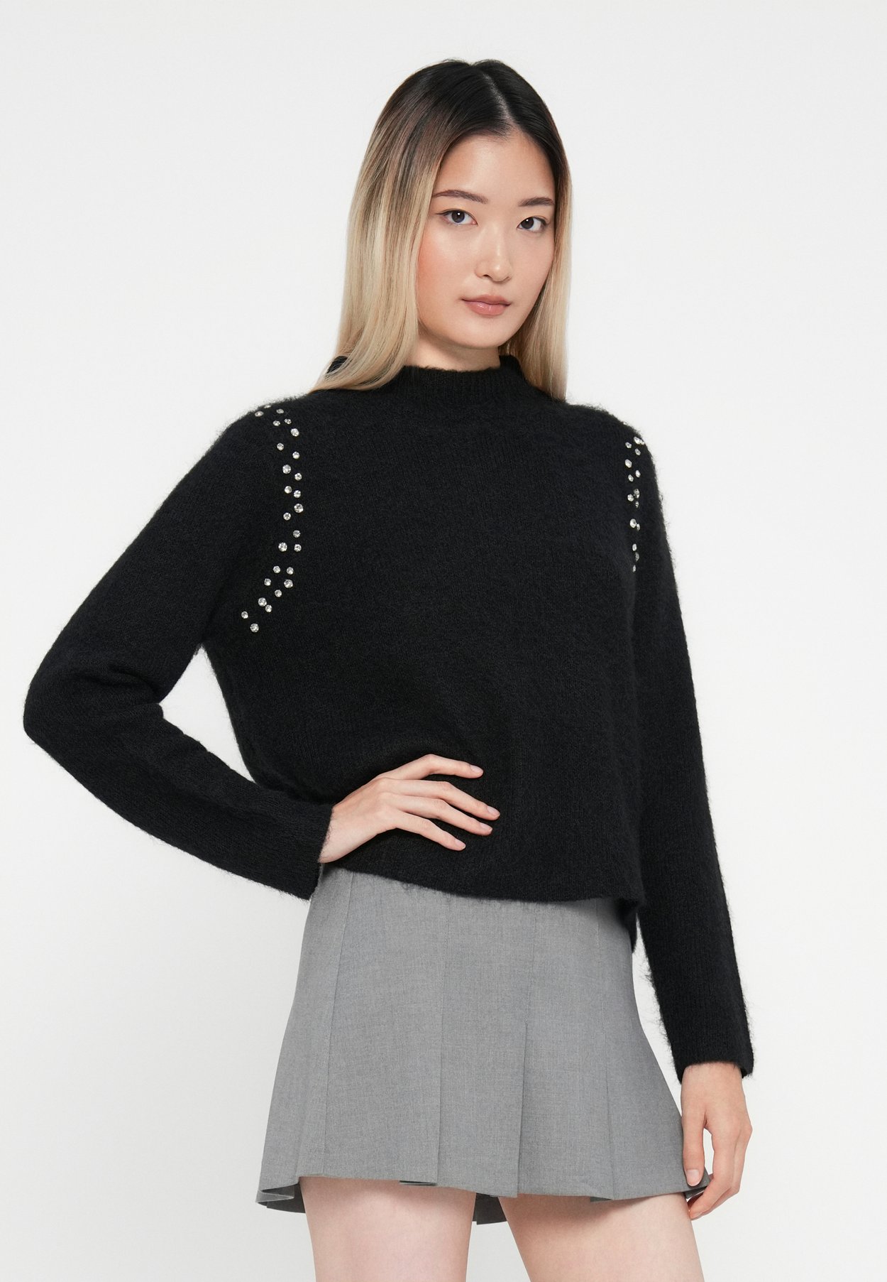 ONLRINA LIFE RHINESTONE HIGHNECK 