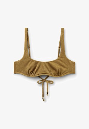 Calzedonia, SOPHISTICATED SHINE BUSTIER - Bikinitop - brown