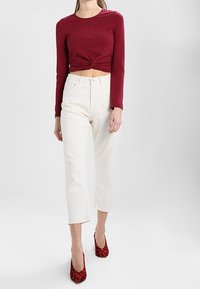 Even&Odd Langarmshirt - dark red