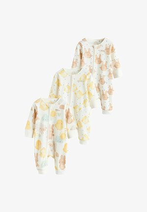 Next, REGULAR FIT - TWO WAY ZIP 3 PACK - Kruippakje - yellow easter character