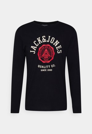 JJELOGO TEE O NECK - Long sleeved top - black