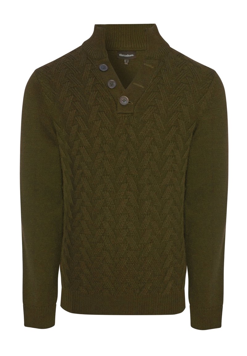Threadbare CRANMERE - Jumper - khaki - Zalando