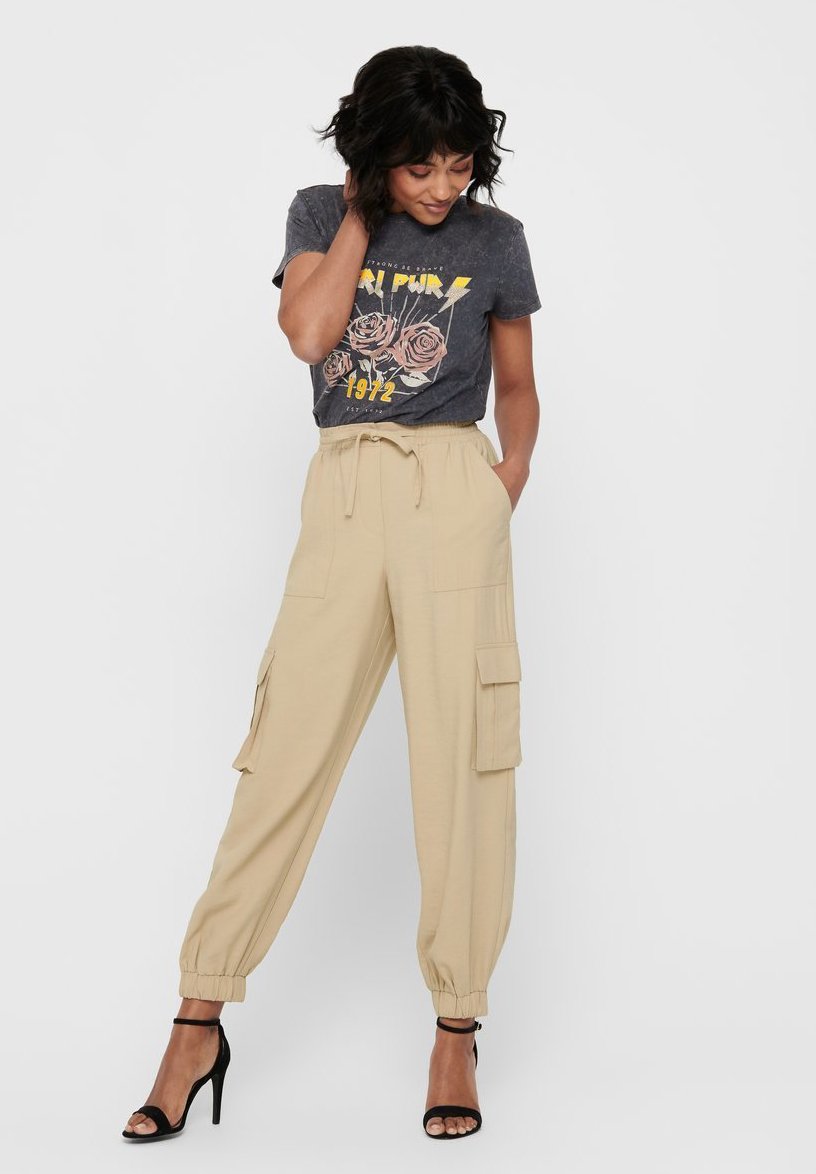 ONLY Pantaloni - sand/marrone - Zalando.it