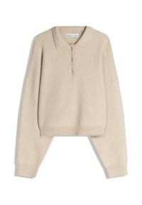 BOXY FIT POLO - Pulóver - camel