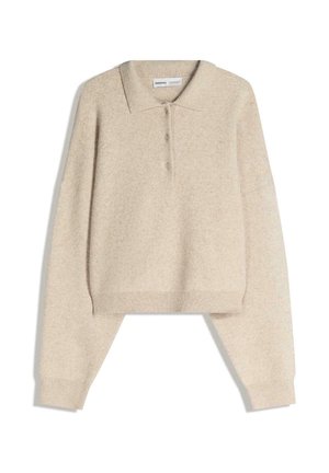 BOXY FIT POLO - Pulóver - camel